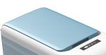 Blue & White Portable Chest Fridge — detail view